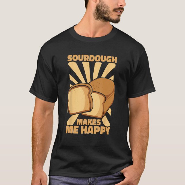 Camiseta Sorvete Me Faz Feliz Pão Pão Pão Dough B (Frente)