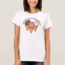 Camiseta Sorvete Mês T-Shirt