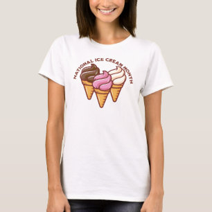Camiseta Sorvete Mês T-Shirt