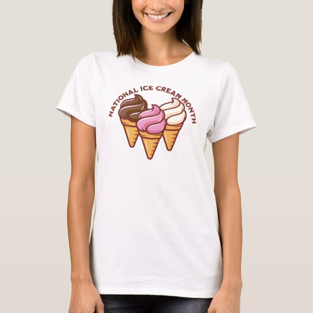 Camiseta Sorvete Mês T-Shirt (Frente)