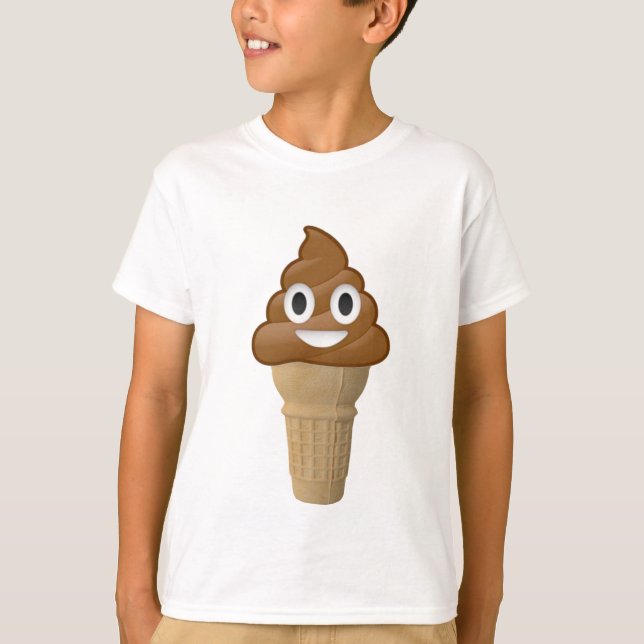 Camiseta Sorvete ou tombadilho do chocolate? Divertimento (Frente)