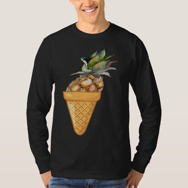 Camiseta Sorvete PINEAPPLE - FRUTA ENGRAÇADA E CO DE SORVET (Frente)