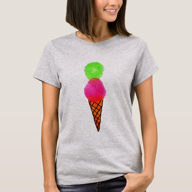 Camiseta Sorvete pop art (Frente)