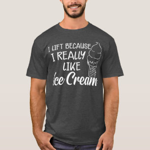 Camiseta Sorvete que levanto porque gosto muito do sorvete