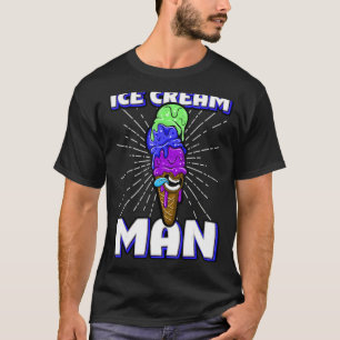 Camiseta Sorvete Selvagem Sorvete Copos De Casca Tongue D
