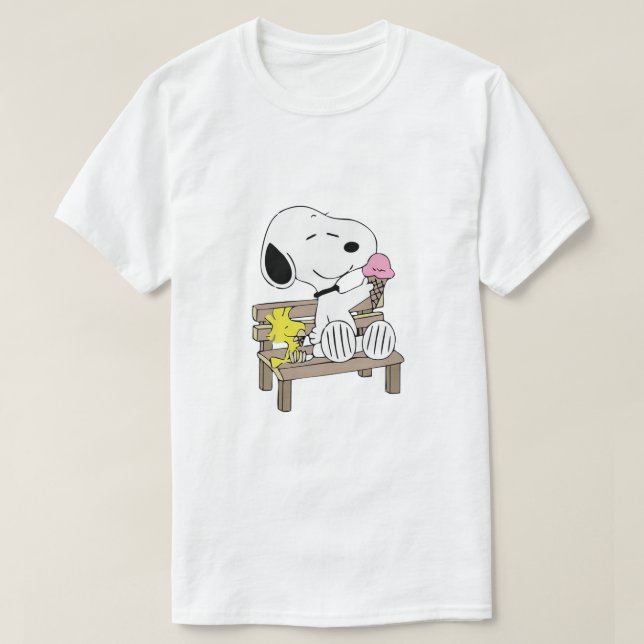 Camiseta Sorvete Snoopy Woodstock (Frente do Design)