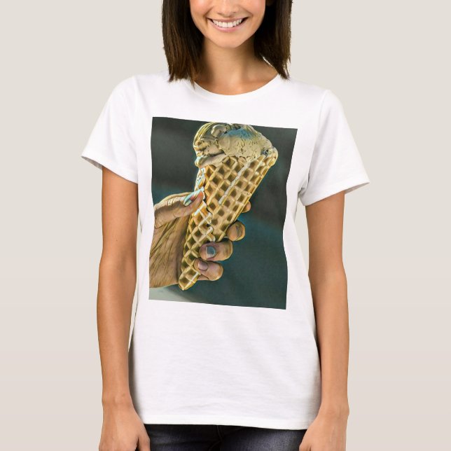 Camiseta Sorvete sundae para crianças (Frente)