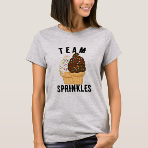 Camiseta Sorvete T-Shirt da Equipe Sprinkles - Faca feminin