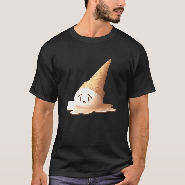 Camiseta Sorvete Triste Derretendo (Frente)