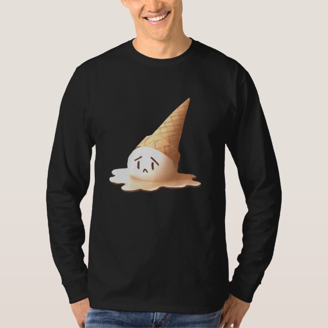 Camiseta Sorvete Triste Derretendo (Frente)