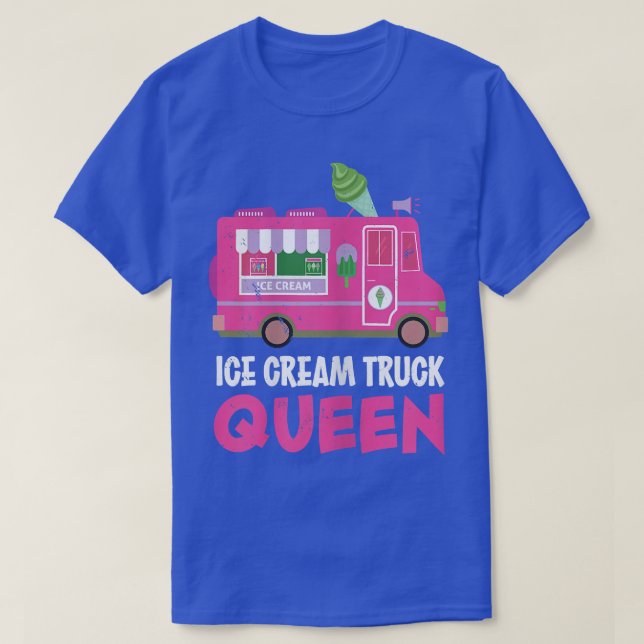 Camiseta Sorvete Truck Queen Frozen Dessert Sorvete Tru (Frente do Design)