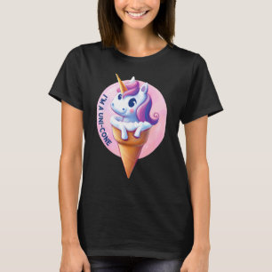 Camiseta Sorvete Unicórnio Unicone  Trocadilho Doce Animal 