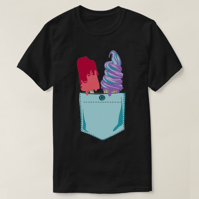 Camiseta Sorvete Vintage Summer (Frente do Design)