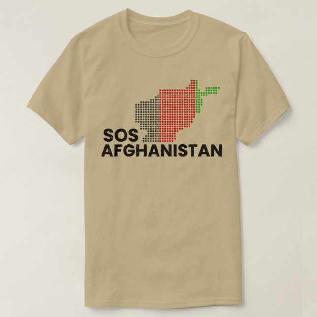 Camiseta SOS Pontos do Afeganistão (Frente do Design)