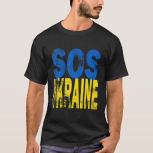 Camiseta SOS UCRÂNIA Bandeira Liberdade UCRÂNIA SOS Ucran
