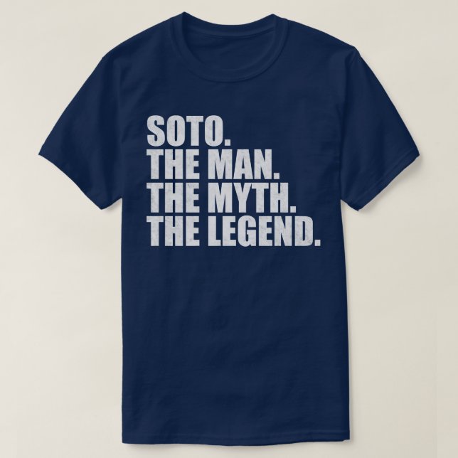 Camiseta Soto Nome da família Soto sobrenome Soto Apelido S (Frente do Design)