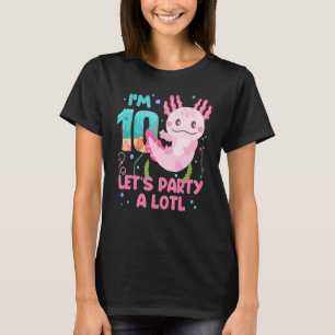 Camiseta Sou 10 Festa de Vamos A 10º aniversário Axolotl Lo