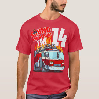 Camiseta Sou 14 Bombeiro Aniversário de 14 anos Fi