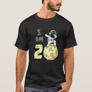 Camiseta Sou 2 Astronauta Espacial Kid Moon Walker segundo