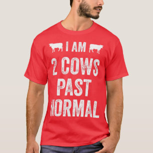 Camiseta Sou 2 Vacas do País de Criação Normal T-Sh