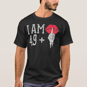 Camiseta Sou 49 Mais 1 Crânio De Dedo Médio Engraçado 50º N