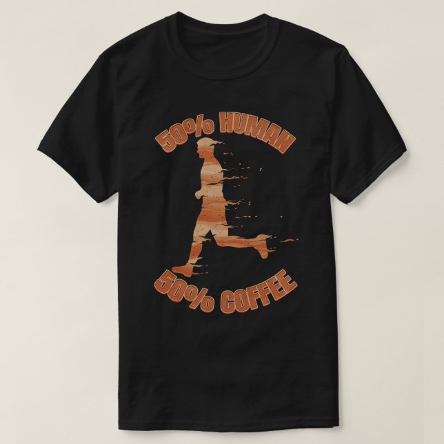 Camiseta Sou 50 Homem E 50 Café (Frente do Design)