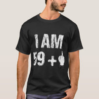 Sou 59 Mais 1 Dedo Médio 60º Aniversário 60 Anos