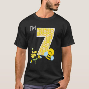 Camiseta Sou 7 anos de aniversário Festa de Colmeia de Abel