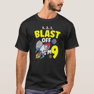 Camiseta Sou 9 Cientistas Futuros Felizes Aniversário Antes