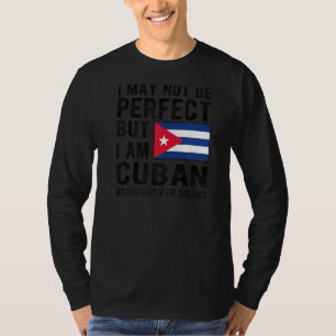 Camiseta Sou a Bandeira Cubana Patrimônio Cubano Raízes Cub