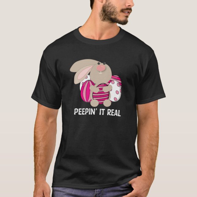 Camiseta Sou a Bonito Festa de Páscoa Familiar Coelhante (Frente)