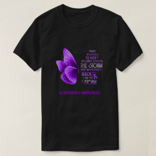 Camiseta Sou a Borboleta da Consciência do Mal de Alzheime
