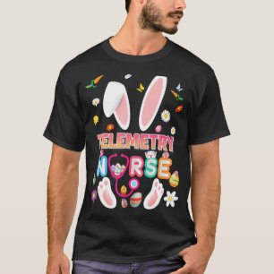 Camiseta Sou a enfermeira de telemetria Bunny Gnome Easter