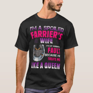 Camiseta Sou a esposa de um guerreiro mimado É o Val do meu