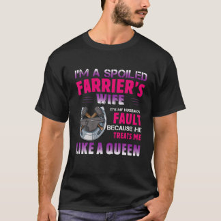 Camiseta Sou a esposa de um guerreiro mimado É o Val do meu