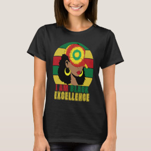 Camiseta Sou a Excelência negra Melanina Mulheres Negras Mê