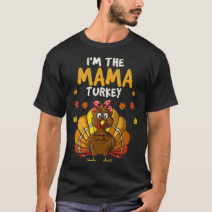 Camiseta Sou a família Mama Turquia Ação de Graças 2021 Aut