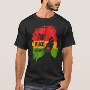 Camiseta Sou a História Negra Afro Mulheres Meninas Orgulho
