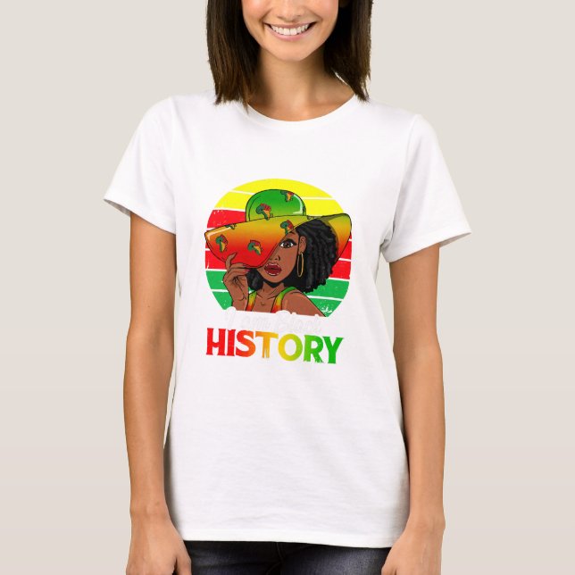 Camiseta Sou a História Negra América Africana (Frente)