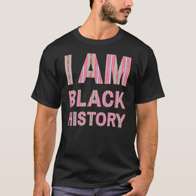Camiseta Sou a História Negra, Melanina, Homens, Menina (Frente)