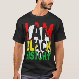 Camiseta Sou a História Negra Mês da América Africana BLM M