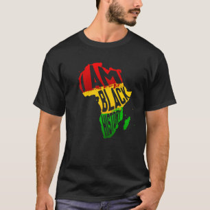 Camiseta Sou a História Negra Mês do Mapa Africano American