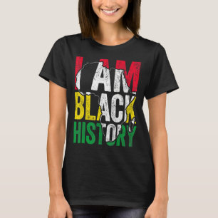 Camiseta Sou a História Negra Mês do Orgulho Africano Melan