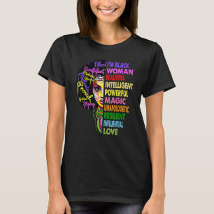 Camiseta Sou a História Negra Mês Mulher Negra Mama Negra M