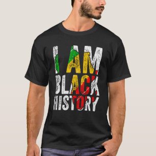 Camiseta Sou a História Negra Mulheres Homens Um Grau Afric