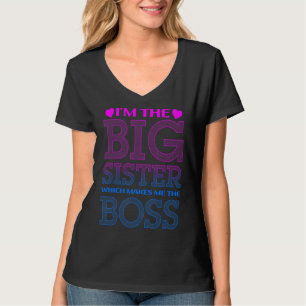 Camiseta Sou a Irmã Grande que me faz o Chefe