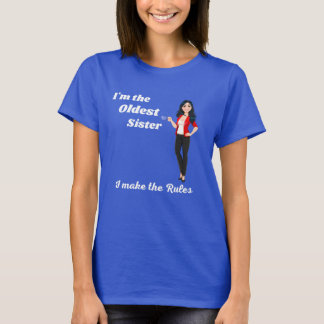 Camiseta Sou a irmã mais velha, faço as regras.