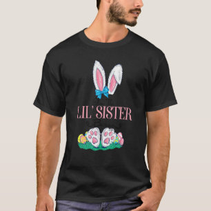Camiseta Sou a Lil Irmã Bunny Cute Group A Matar Família