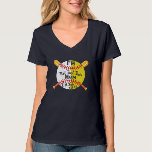 Camiseta Sou a mãe de beisebol de fã número 1