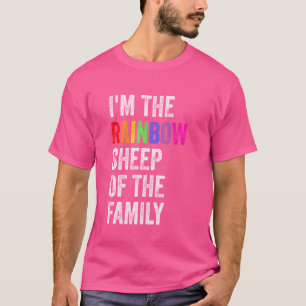 Camiseta Sou a ovelha arco-íris da família LGBTQ+ Family